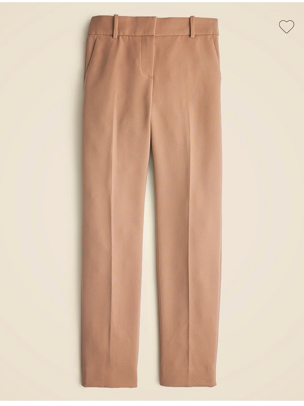 NWT J.Crew Cameron Slim Crop in Heather Saddle Four Season Stretch Pants 8